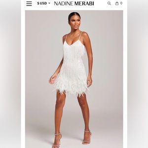 Beautiful NADINE MERABI never been worn Lottie white dress